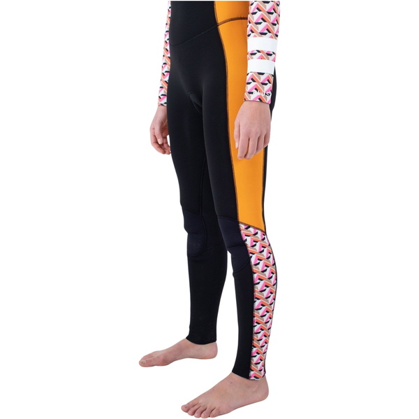 Hurley Da Donna Plus Printed 4/3mm Chest Zip Muta WFS0012433 - Gym Red / Burghundy Crush